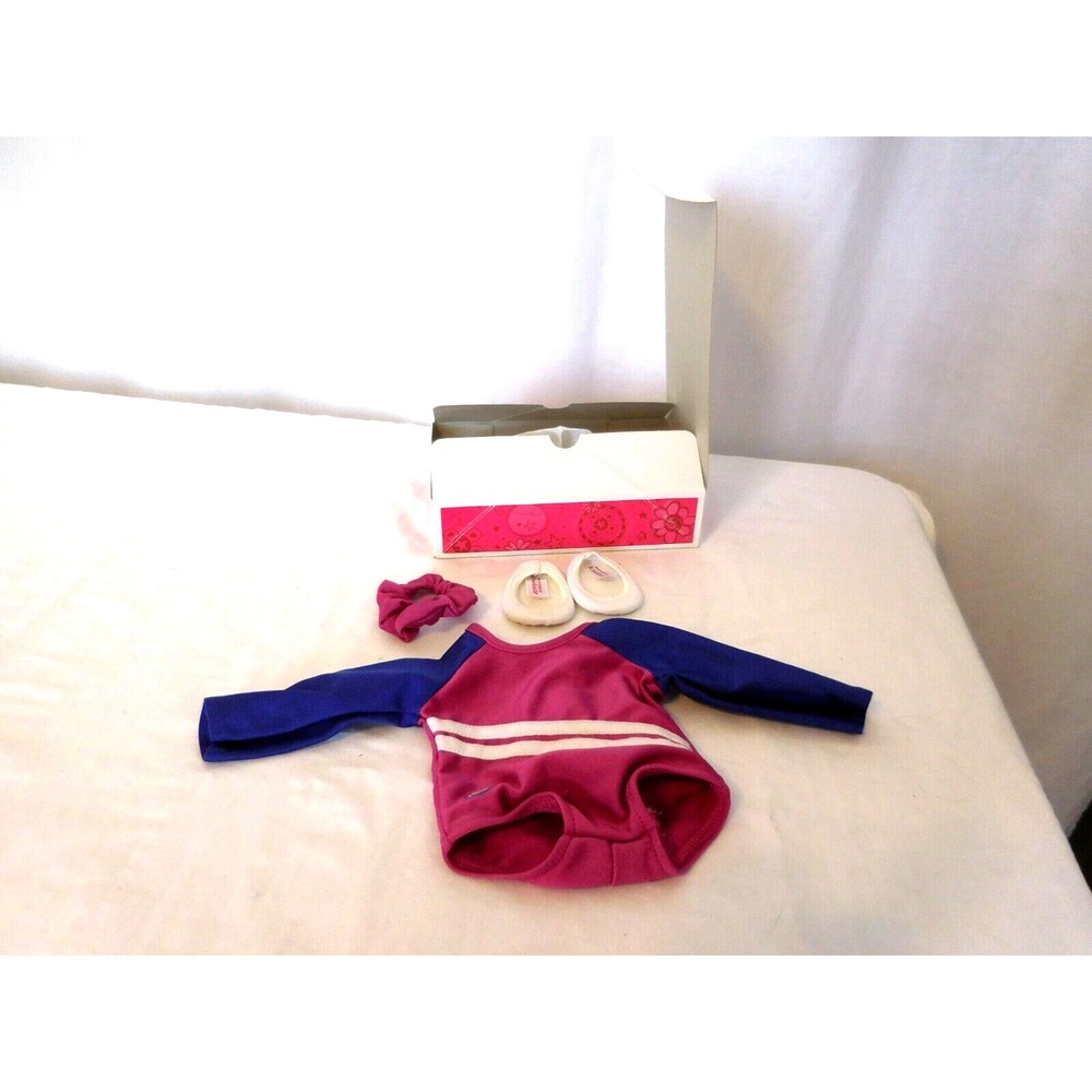 American Girl Gymnastics Outfit for Dolls pink blue